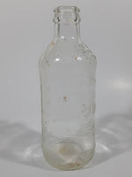 Vintage Pepsi Cola Embossed 10 Fl Oz 6 1/4" Tall Clear Glass Bottle