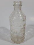 Vintage Pepsi Cola Embossed 10 Fl Oz 6 1/4" Tall Clear Glass Bottle