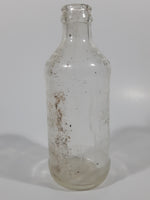 Vintage Pepsi Cola Embossed 10 Fl Oz 6 1/4" Tall Clear Glass Bottle