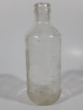 Vintage Pepsi Cola Embossed 10 Fl Oz 6 1/4" Tall Clear Glass Bottle