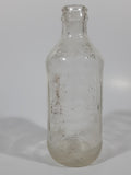 Vintage Pepsi Cola Embossed 10 Fl Oz 6 1/4" Tall Clear Glass Bottle