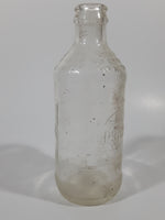 Vintage Pepsi Cola Embossed 10 Fl Oz 6 1/4" Tall Clear Glass Bottle
