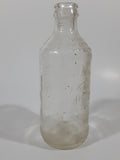 Vintage Pepsi Cola Embossed 10 Fl Oz 6 1/4" Tall Clear Glass Bottle