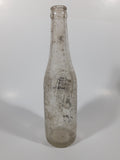 Vintage 1940s Pepsi Cola Embossed 12 Fl Oz 9 3/4" Tall Clear Glass Bottle