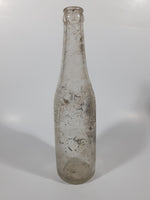 Vintage 1940s Pepsi Cola Embossed 12 Fl Oz 9 3/4" Tall Clear Glass Bottle