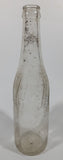 Vintage 1940s Pepsi Cola Embossed 12 Fl Oz 9 3/4" Tall Clear Glass Bottle