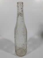 Vintage 1940s Pepsi Cola Embossed 12 Fl Oz 9 3/4" Tall Clear Glass Bottle
