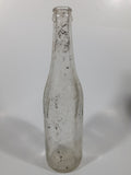 Vintage 1940s Pepsi Cola Embossed 12 Fl Oz 9 3/4" Tall Clear Glass Bottle