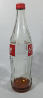 Vintage 1980s Coca Cola Coke English French 750mL 11 3/4" Tall Glass Beverage Bottle with Cap