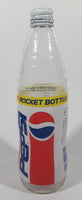 Rare Vintage Pepsi Cola Rocket Bottle 500mL 9 1/8" Tall Ringed Glass Bottle with Cap