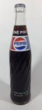 Vintage 1970s Pepsi-Cola Pepsi One Pint 16 Fl oz 473mL 11" Clear Glass Money Back Bottle Still Full