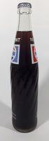 Vintage 1970s Pepsi-Cola Pepsi One Pint 16 Fl oz 473mL 11" Clear Glass Money Back Bottle Still Full