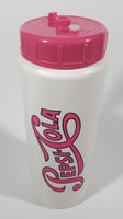 Rare Vintage Pepsi DQ Dairy Queen Pink and White 9" Tall Plastic Travel Drinking Bottle with Lid