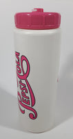 Rare Vintage Pepsi DQ Dairy Queen Pink and White 9" Tall Plastic Travel Drinking Bottle with Lid