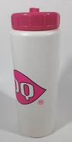 Rare Vintage Pepsi DQ Dairy Queen Pink and White 9" Tall Plastic Travel Drinking Bottle with Lid