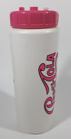 Rare Vintage Pepsi DQ Dairy Queen Pink and White 9" Tall Plastic Travel Drinking Bottle with Lid