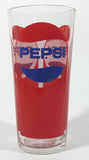 Vintage Pepsi Red and Blue 6 1/2" Tall Glass Cup