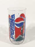 Vintage Pepsi Christmas Winter Reindeer 5 3/4" Tall Glass Cup