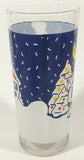 Rare Vintage Pepsi Christmas Winter Snow Covered House 6 1/4" Tall Glass Cup