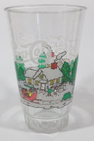Rare Vintage Pepsi Cola Christmas Winter Holidays Scene 5 1/2" Tall Plastic Cup