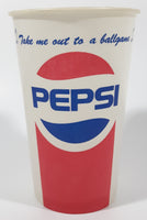 Rare Vintage Pepsi Cola Vancouver Canadians 1989 Pacific League Champions Take Me Out To A Ballgame 5 1/4" Tall Wax Paper Cup