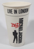 Rare Vintage Pepsi Cola Michael Jackson BAD Live In London 6" Tall Wax Paper Cup