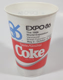 Rare Vintage Coca Cola Coke Expo 86 Vancouver 5" Tall Plastic Cup