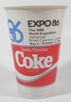 Rare Vintage Coca Cola Coke Expo 86 Vancouver 5" Tall Plastic Cup