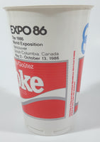 Rare Vintage Coca Cola Coke Expo 86 Vancouver 5" Tall Plastic Cup