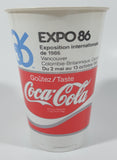 Rare Vintage Coca Cola Coke Expo 86 Vancouver 5" Tall Plastic Cup