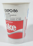 Rare Vintage Coca Cola Coke Expo 86 Vancouver 5" Tall Plastic Cup