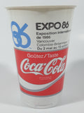 Rare Vintage Coca Cola Coke Expo 86 Vancouver 5" Tall Plastic Cup