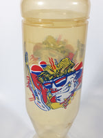 Rare Vintage Pepsi Cola Guitar and Rock Star 10 1/2" Tall Plastic Contour Bottle