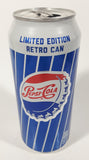 2015 Pepsi Cola Limited Edition Retro Style 473mL 6 1/4" Tall Aluminum Metal Pop Can