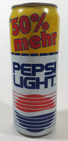 Pepsi Light German 50% Mehr 500mL 6 5/8" Tall Aluminum Metal Pop Can