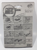 1990s Golden Wheel Special Edition Pepsi Team Racer #77 Die Cast Toy Race Car Vehicles with Gold Gas Blue Gas Station Pumps New in Package