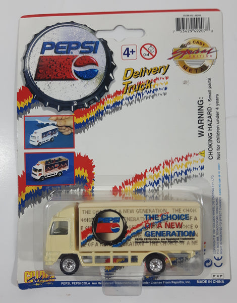 1997 Golden Wheels Pepsi Cola Special Edition Delivery Truck The Choice Of A New Generation Die Cast Toy Car Vehicle New in Package