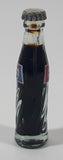 Vintage Pepsi Cola Miniature 3" Tall Glass Bottle