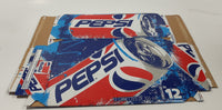 1990s Pepsi Cola 12 Pack 355mL Unfolded Flat Cardboard Carry Case