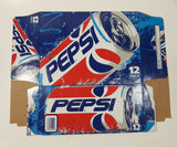 1990s Pepsi Cola 12 Pack 355mL Unfolded Flat Cardboard Carry Case