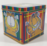 Paws Jim Davis Garfield "Feed The Kitty" Tin Metal Coin Bank