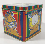 Paws Jim Davis Garfield "Feed The Kitty" Tin Metal Coin Bank