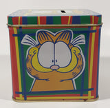 Paws Jim Davis Garfield "Feed The Kitty" Tin Metal Coin Bank