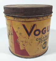 Vintage 1960s Vogue Mild Cigarette Tobacco Tin Metal Can