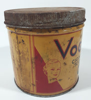 Vintage 1960s Vogue Mild Cigarette Tobacco Tin Metal Can