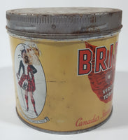 Vintage Brier Virginia Tobacco Canada's Standard Smoke Tin Metal Can