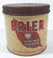 Vintage Brier Virginia Tobacco Canada's Standard Smoke Tin Metal Can