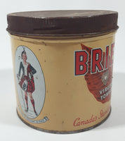 Vintage Brier Virginia Tobacco Canada's Standard Smoke Tin Metal Can