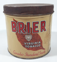 Vintage Brier Virginia Tobacco Canada's Standard Smoke Tin Metal Can