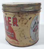 Vintage Brier Virginia Tobacco Canada's Standard Smoke Tin Metal Can